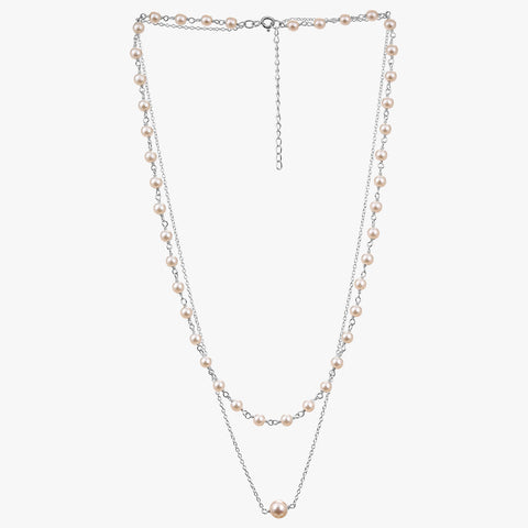 Seya Silver Pearl Necklace