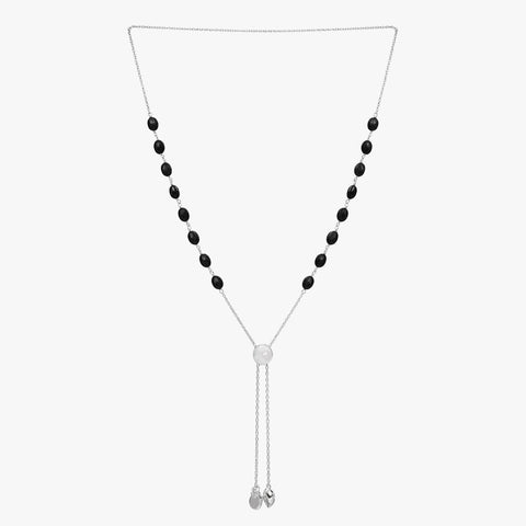 Zoe Silver Bronzite Necklace