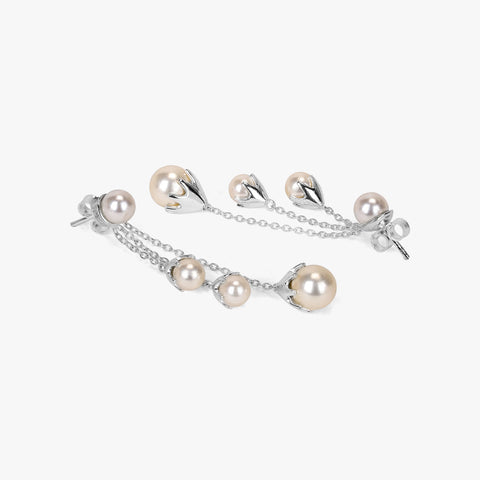Jova Silver Pearl Earrings