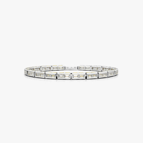 Cyan Silver Zirconia Bracelet