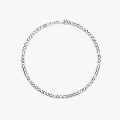 Ruby Silver Bangle