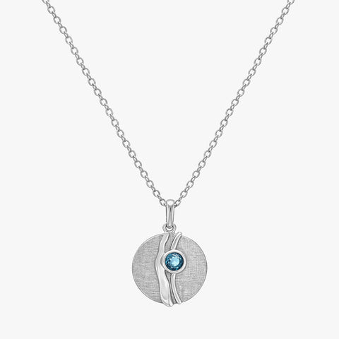 Lila Silver Topaz Pendant