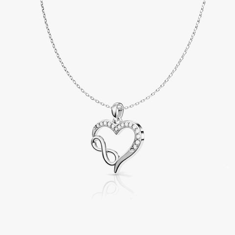 Sova Silver Heart Necklace