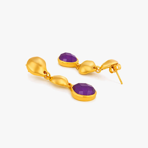 Zia Silver Amethyst Earrings