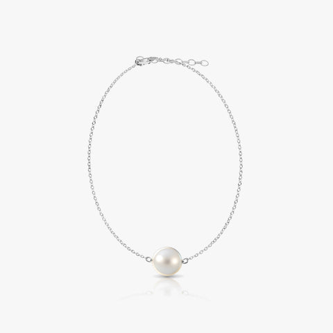 Enna Silver Pearl Anklet