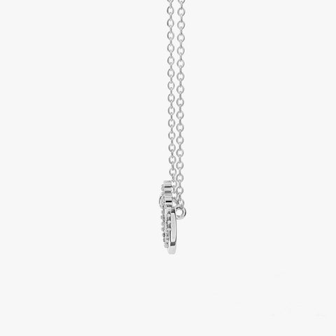 Dami Silver Zirconia Infinity  Necklace