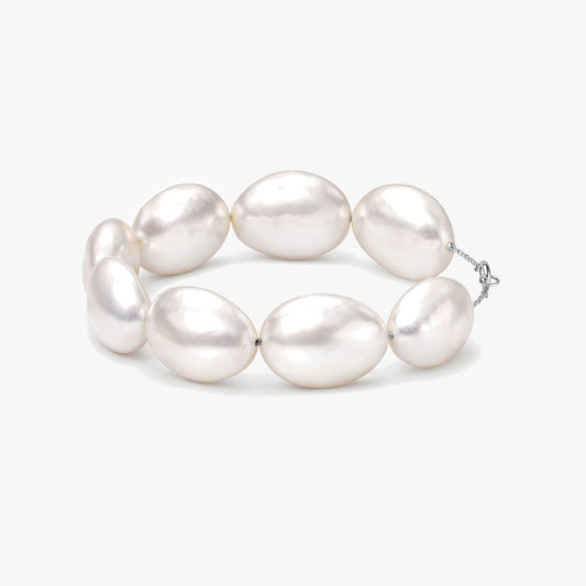 Zeni Silver Pearl Bracelets