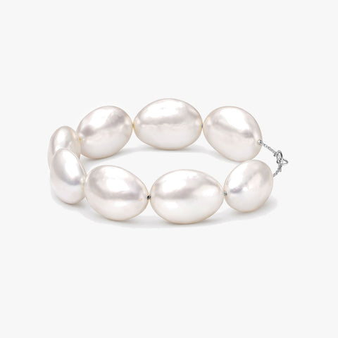 Zeni Silver Pearl Bracelets