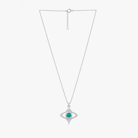 Zoe Silver Eye Necklace