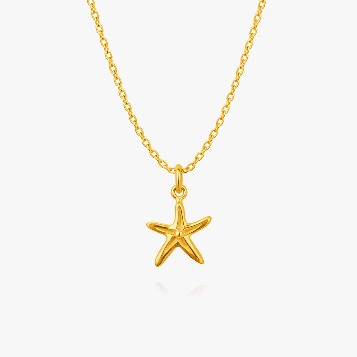 June Silver Star Necklace