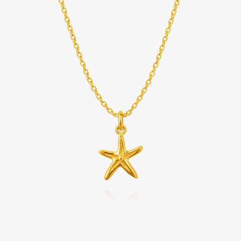 June Silver Star Necklace