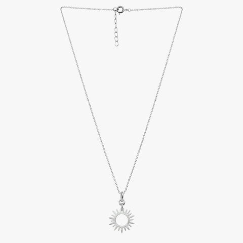 Anna Sterling Silver Sun Necklace