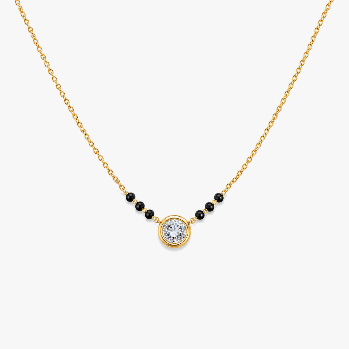 Cova Silver Mangalsutra