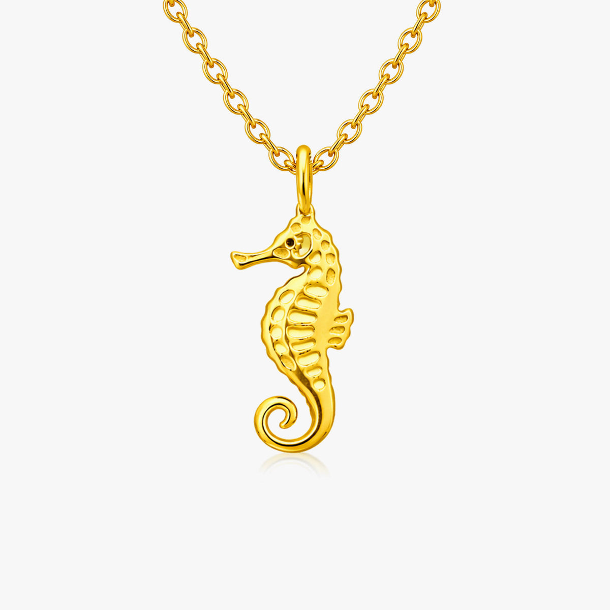 Lily Silver Seahorse Necklace