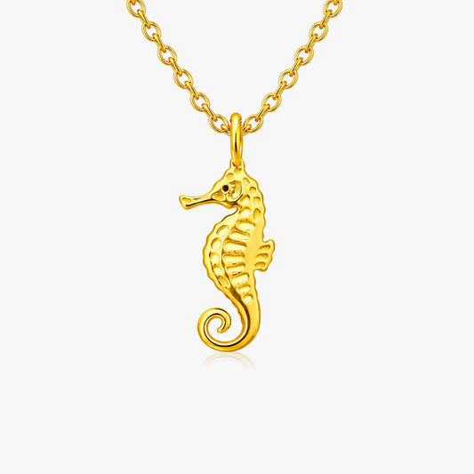 Lily Silver Seahorse Necklace