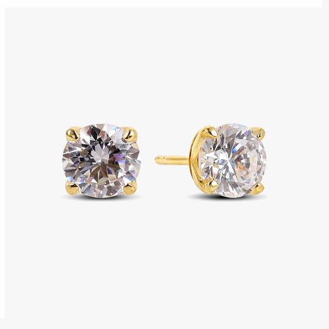 Izea Silver Stud Earrings