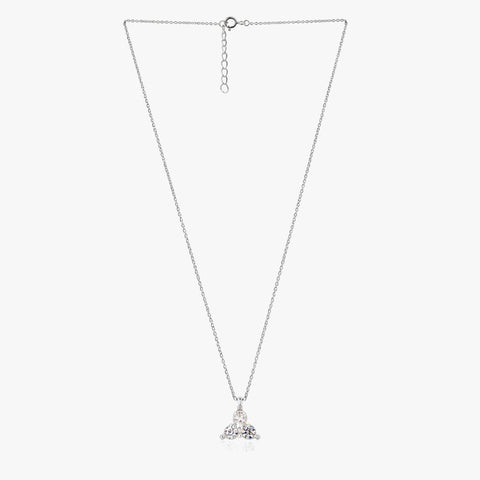 Mia Silver Zirconia Necklace