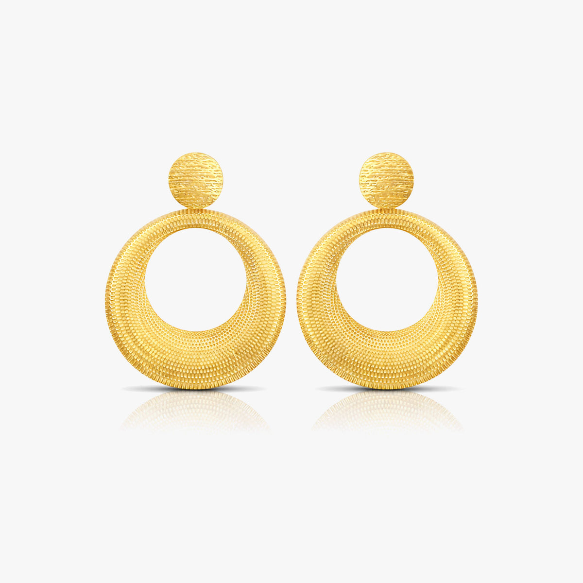 Kira Silver Circle Earrings
