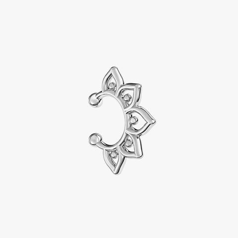 Nova Silver Nose Pin