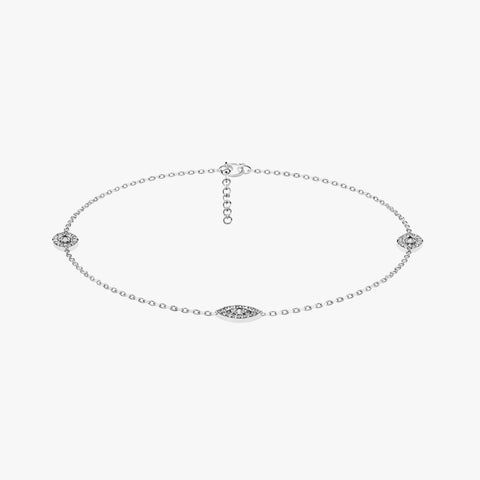 Ayle Silver Zirconia Anklet