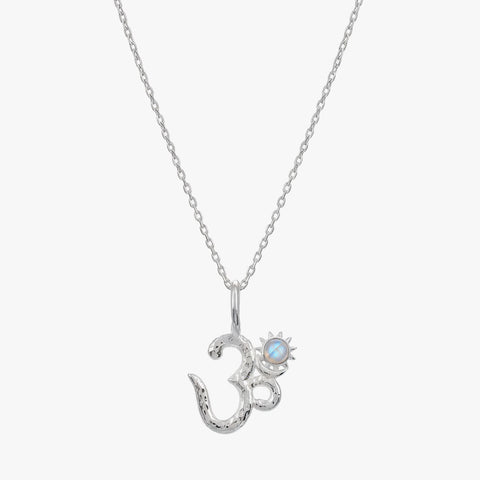 Lucy Silver Moonstone OM Pendant