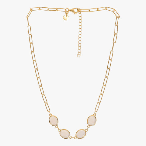 Ela Silver Moonstone Necklace