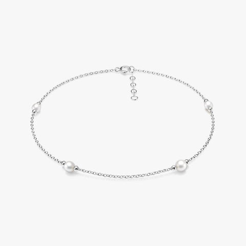 Nuni Silver Pearl Anklet