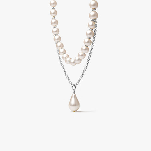 Zoya Silver Pearl Necklace