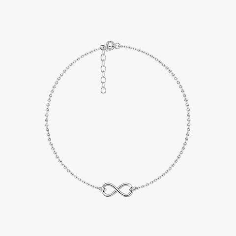 Mira Silver Infinity Anklet