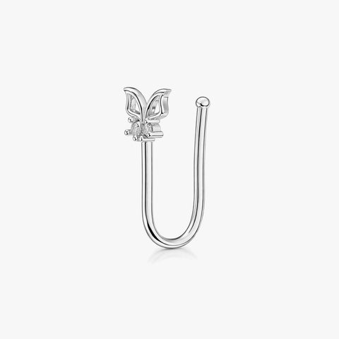 Aqra Silver Nose Pin