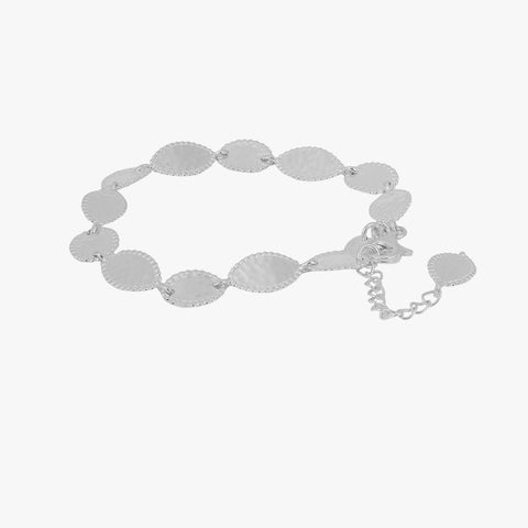 Lucy Silver Hammered Bracelets
