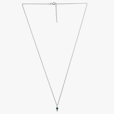 Lucy Silver Zirconia Necklace
