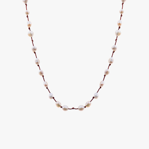 Ella Silver Pearl Necklace