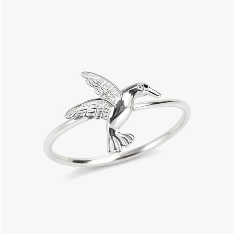 Anna Silver Bird Adjustable Ring
