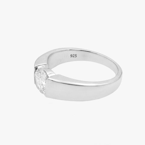 Kira Silver Diamond Adjustable Ring
