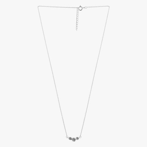 Ara Silver Zirconia Necklace