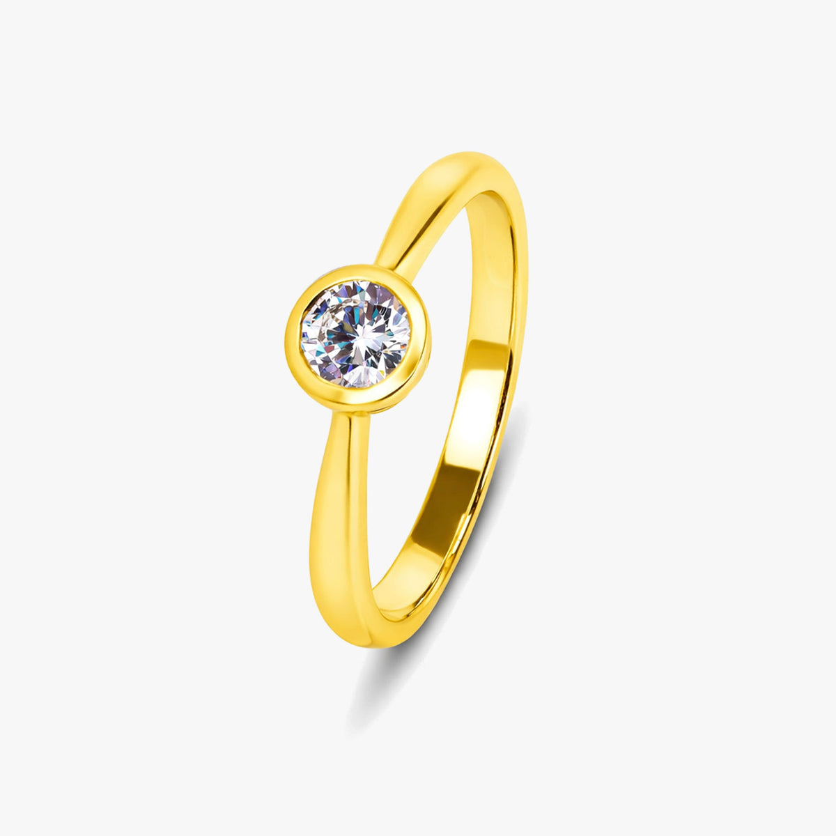 Sara Silver Diamond Adjustable Ring