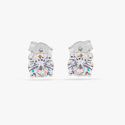 Nora Silver Stud Earrings