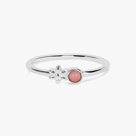 Ana Silver Quartz Adjustable Ring