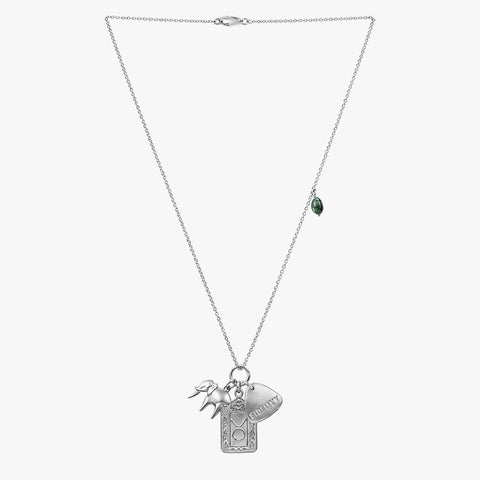 Ziva Silver Taurus Zodiac Necklace