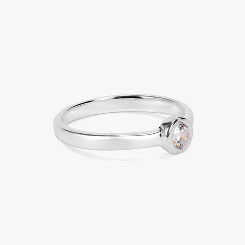 Frea Silver Diamond Adjustable Ring