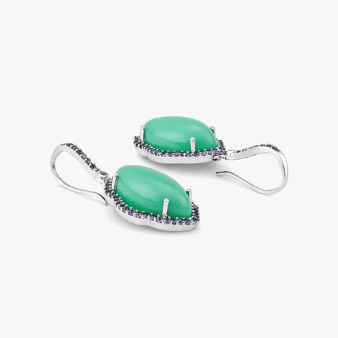 Zova Silver Chalcedony Earrings