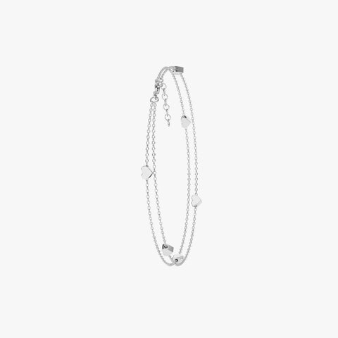 Miva Silver Anklet