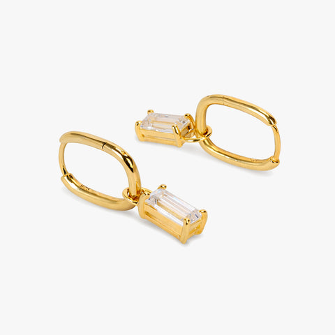 Luni Silver Zirconia Earrings