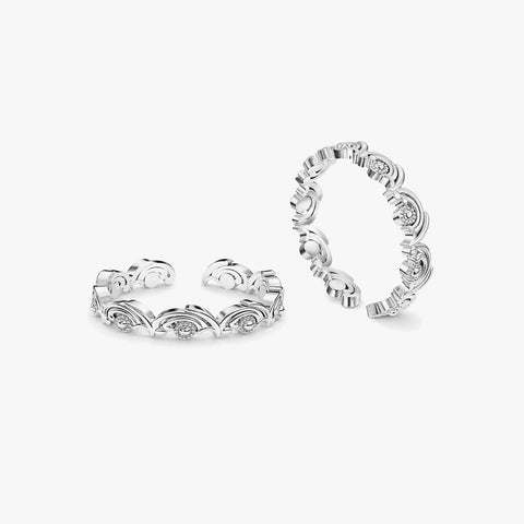 Cyna Silver Toe Ring