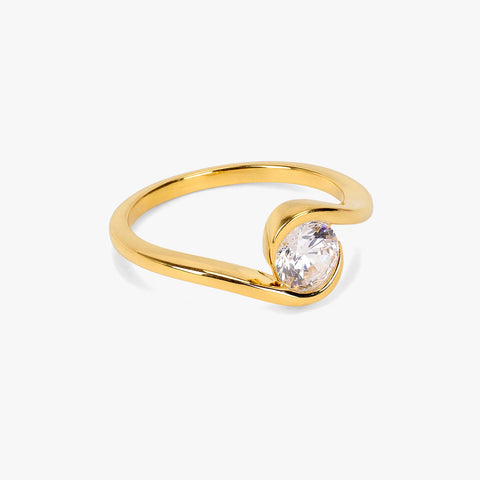 Qeya Zirconia Adjustable Ring