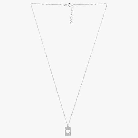 Lucy Silver Heart Necklace