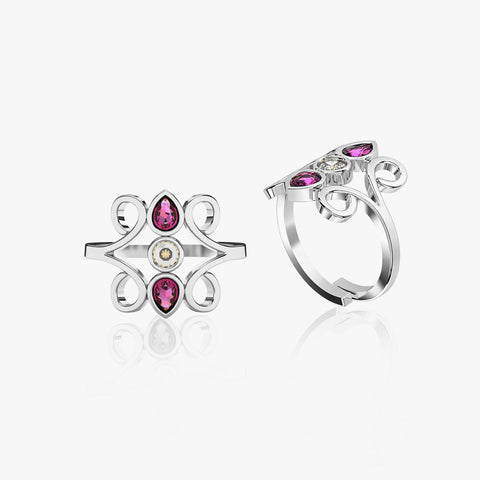 Gyra Silver Toe Ring