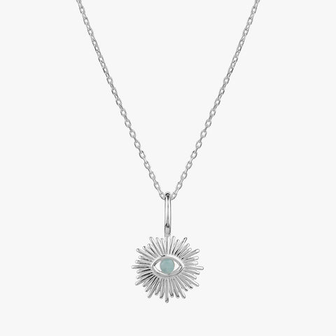 Lucy Silver Amazonite Pendant