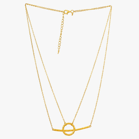 Sia Silver Hammered Necklace